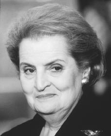 Madeleine Albright. Reproduced by permission of Archive Photos, Inc.