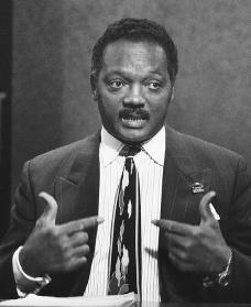 Jesse Jackson. Reproduced by permission of AP/Wide World Photos.