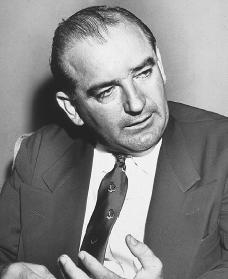 Joseph McCarthy. Reproduced by permission of Archive Photos, Inc.