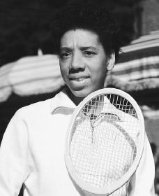 Althea Gibson. Reproduced by permission of the Corbis Corporation.