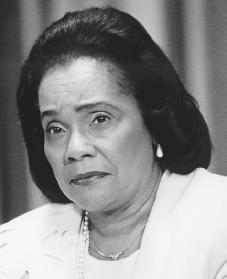 Coretta Scott King. Reproduced by permission of AP/Wide World Photos.
