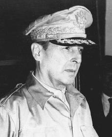 Douglas MacArthur. Reproduced by permission of AP/Wide World Photos.