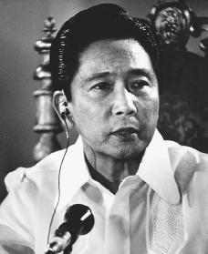 Ferdinand Marcos. Reproduced by permission of AP/Wide World Photos.
