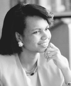 Condoleezza Rice. Reproduced by permission of AP/Wide World Photos.