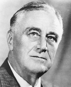 Franklin D. Roosevelt. Reproduced by permission of the Franklin D. Roosevelt Library.