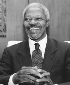 Kofi Annan. Reproduced by permission of Archive Photos, Inc.