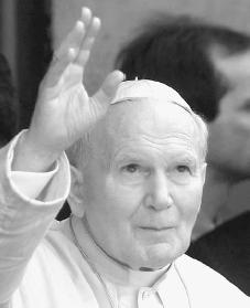 Pope John Paul II. Reproduced by permission of AP/Wide World Photos.