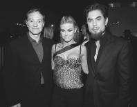 Brian Graden poses with Carmen Electra and Dave Navarro, who appeared on MTV's reality show From Death Do Us Part (2004). Kevin Mazur/WireImage.com.
