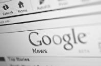 The homepage for the Google News web site. © James Leynse/Corbis.